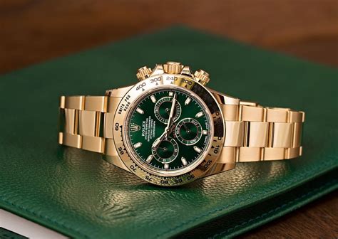 Rolex men's watches green face